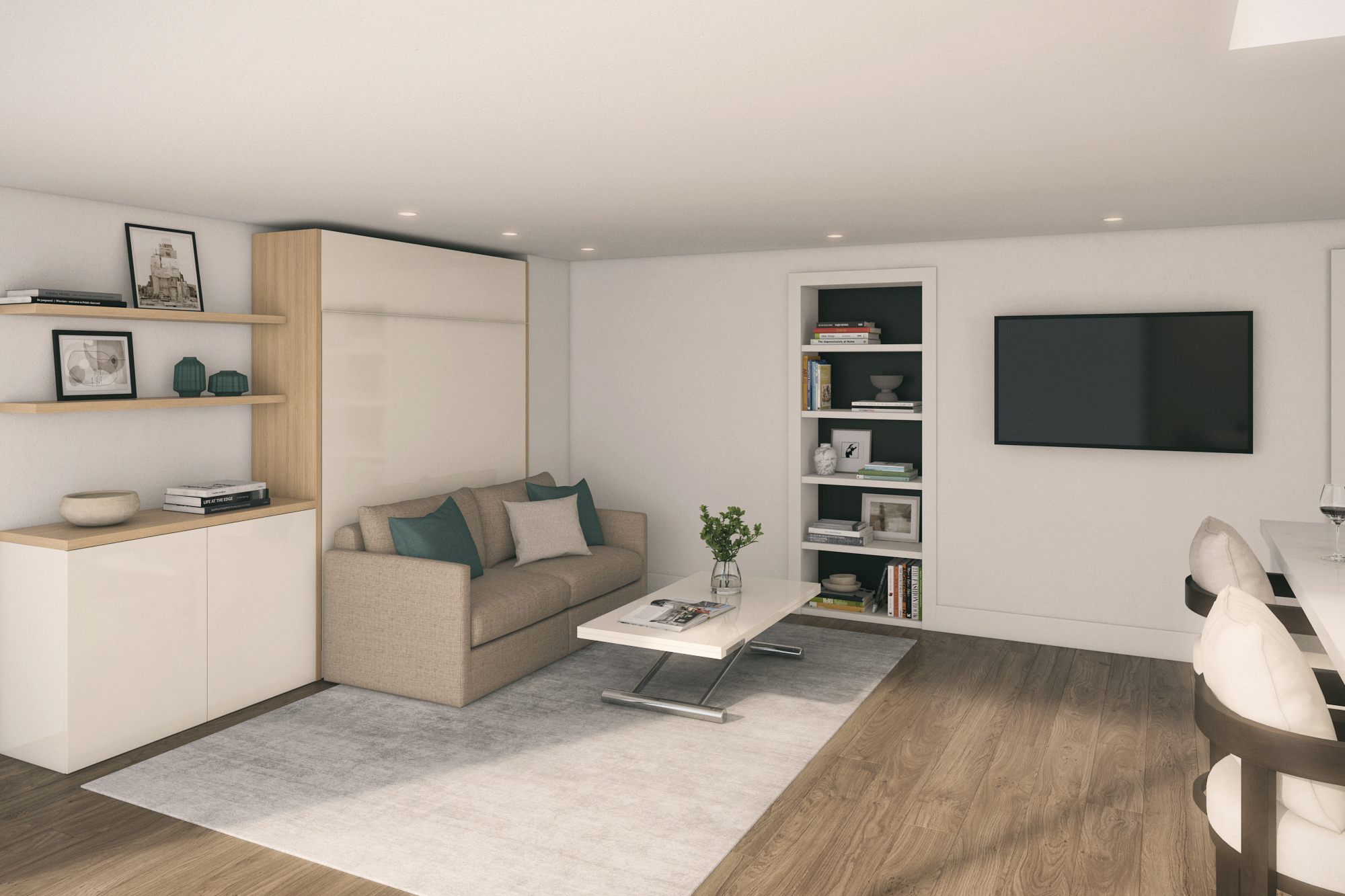 Boone opklapbed Dorma met zetel