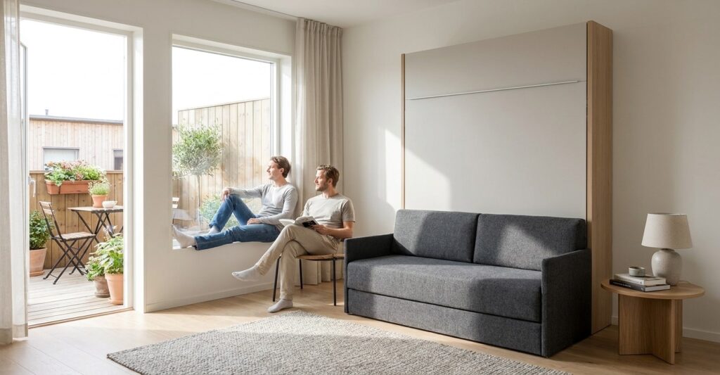 Opklapbed van Romacé type Diversa met sofa